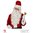 Weihnachtsmann Perücke lang mit sehr langem Bart, Brauen weiss - Widmann®