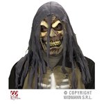 Horror Maske Zombie mit zerrissener Kapuze