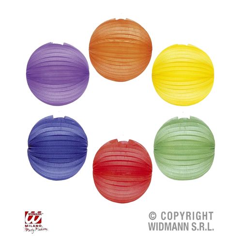Ballon Laterne 25 cm uni - Widmann®