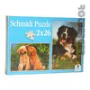 Kinder Puzzle Hunde - 2x26 Teile Schmidt Puzzle